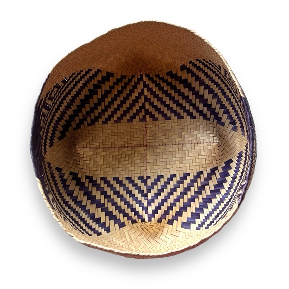 VTG Southwestern Geometric Purple Pattern Woven Basket | Great for Wall Hanging! - Picture 2 of 13